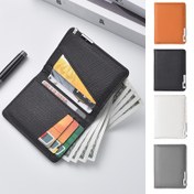 Resim Çoklu Yuvalarla, İş Kullanımı İçin Tasarlanmış, Sürücü Lisansları ve Kredi Kartları Tutma İçin Uygun, Minimalist Tasarım, Non-Woven, Günlük Kullanım ve Hediye Olarak Mükemmel Bir Şık Ultra-İnce Kredi Kartı Cüzdanı. 