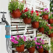 Resim Bahçe Otomatik Sulama Cihazı, Damlama Sulama Sistemi, Bahçe Sulama Sistemi, Asılı Sepet Sulama Sistemi, 10 Damlama Başlığı ile Damlama Sulama Sistemi, Seracılık, Balkon, Saksı Bitkisi Aksesuarları, Tatil Hediyesi 