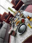 Resim HOMEBELLA Sehpa Yer Sofrası Katlanır Çelik Ayaklı Üreticiden 120 X 70 Cm Yemek Masası Portatif 