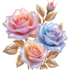 Resim Şık Çok Renkli Altın Gül 2D Düz Çıkartma Tasarımı - Kendinden Yapışkanlı Vinil Çıkartma Çamurluklar, Kamyonlar, Motosikletler, Dizüstü Bilgisayarlar İçin - Benzersiz Hediye Fikri, Motosiklet Çıkartması | Canlı Çıkartma | Dayanıklı Çıkartma, Araba 