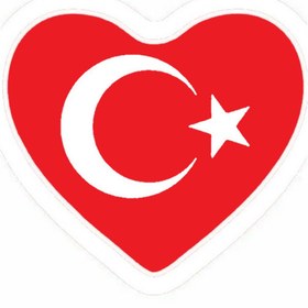 Resim Ogec Worx Türk Bayrağı 6 Duvar Dekor Sticker Kırmızı 60 X 60 Cm 