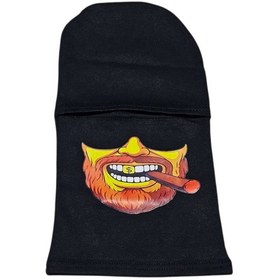 Resim Motosiklet-bisiklet Termal Yüz Maskesi Puro İçen Sakallı-2644 Siyah 