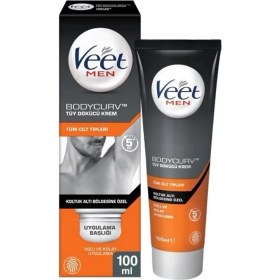 Resim Veet Men Erkeklere Özel Koltuk Altı Tüy Dökücü Krem 100 ml - Hassas Ciltler İçin Etkili ve Güvenli Formül 