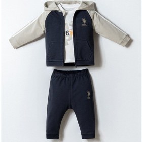 Resim U.s. Polo Assn. Erkek Bebek Antrasit 3lü Takım Gri 