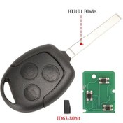 Resim Ford Focus Fiesta Fusion C-max Ve Mondeo Galaxy C-max S-max İçin Id60 4d63 Çipli 433 Mhz Uzaktan Anahtar 0398 