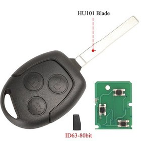 Resim Ford Focus Fiesta Fusion C-max Ve Mondeo Galaxy C-max S-max İçin Id60 4d63 Çipli 433 Mhz Uzaktan Anahtar 0398 