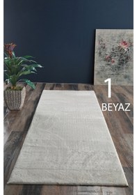 Resim Lüle Halı Peluş Yüzey Kaymaz Taban Yolluk Halı 