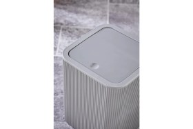 Resim Line Çizgili Kare Kapaklı Klik Çöp Kovası Banyo Mutfak 