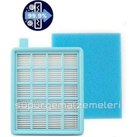 Resim Philips Uyumlu Fc 8371 - Fc 8058 Hepa Filtre Seti 2Li 