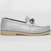 Resim Hakiki Deri Gri Tokalı Kadın Günlük Ayakkabı-gri Gri 