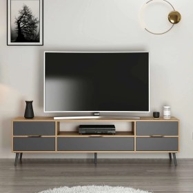 Resim Elina Ayaklı Tv Ünitesi - Dore/antrasit Çok Renkli 