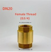 Resim Willowhaven Dn20 G3/4 1/2 3/4 1 İnç Pirinç Çekvalf Geri Dönüşsüz Vana Universal Bağlantı 