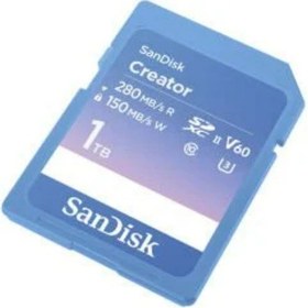 Resim SanDisk Creator SDSDXEP-1T00-GNCIS 1 TB UHS-II SDXC UHD V60 Hafıza Kartı 