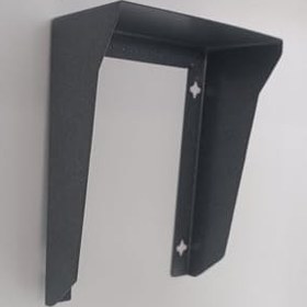 Resim Diafon Zil Paneli Koruyucu Kapı Zili, Metal Yağmurluk Aparatı, Antrasit, 15x20x8 cm 