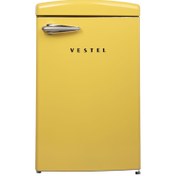 Resim VESTEL RETRO SB14111 Sarı 122 Lt Statik Buzdolabı 