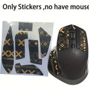 Resim Logitech MX Master3 Fare Anti-Slip Sticker - Teri Emici Suni Deri Koruyucu Film Altın Anti-Slip Tutuş ve Ergonomik Tasarım ile Rahat Kullanım için, Masaüstü Fare Pedleri 