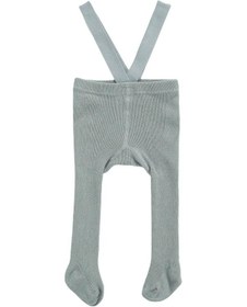 Resim Açık Gri Yenidoğan Bebek Askı Genel Külotlu Düz Renk Yüksek Bel Nervürlü Örgü Tayt Bebek İlkbahar Sonbahar Tek Parça Tayt 1-2 Yaş Açık Gri 