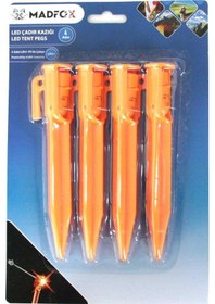 Resim Madfox Led işıklı Çadır Kazığı 15cm 4p Çok Renkli 