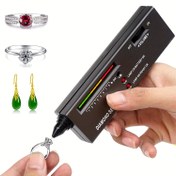 Resim Yüksek Hassasiyetli Taşınabilir Elmas Test Cihazı Kalem - Elmaslar, Yeşim ve Yakut Taşları için Elektronik Orijinallik Dedektörü - Pil ile Çalışan, Şarj Edilemez, LCD Ekranlı ve Çok Renkli Göstergeli (Piller Dahil Değildir) 