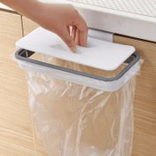 Resim 1 Adet Taşınabilir Mutfak Çöp Torbası Tutucu - Kapaklı, Dolap Kapısına Montajlı, Güç Gerektirmez, Dayanıklı Plastik Kare Tasarım, Kolay Erişim ve Yer Tasarrufu Sağlayan, Mutfak Organizatörü ve Depolama, Tezgah Altı Atık Saklama, Sağlam Yapı 