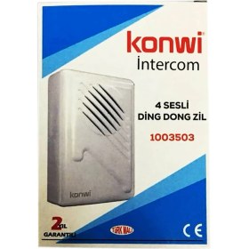 Resim Konwi Kapı Zili Dört Sesli Ding Dong Kapı Zili 