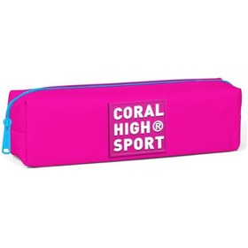 Resim Coral High Sport Neon Pembe Tek Bölmeli Kalem Çantası 22351 