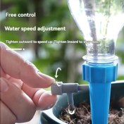 Resim 20 Adet Ayarlanabilir Akış Kontrollü Otomatik Bitki Sulama Damla Suhak Sistemi, İç Mekan Saksı Bitkileri, Sera ve Bahçe için Dayanıklı Plastik Kendinden Zamanlama Damlalık Başlıkları - Verimli Sulama Aracı, Kompakt Tasarım, Güvenilir Yapı, İç Mekan Yetiştiriciler 