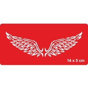 Resim Yüce Melek Kanatları Tattoo Geçici Dövme Şablonları Kına Kalıpları 