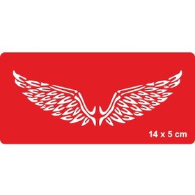 Resim Yüce Melek Kanatları Tattoo Geçici Dövme Şablonları Kına Kalıpları 
