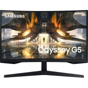 Resim Samsung Odyssey G5 27" 1ms 165Hz VA WQHD (Display Port+HDMI) Freesync Premium Curve Monitör LS27AG550EUXUF 
