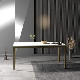 Resim Merlan Yemek & Toplantı Masası - L / Gold 