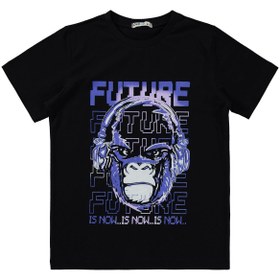 Resim Civil Boys Future Baskılı 10-13 Yaş Pijama Takımı - Siyah - Siyah / 12-13 Yaş 