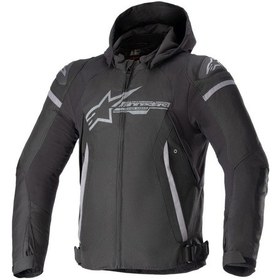 Resim Alpinestars Zaca Korumalı Motosiklet Montu Siyah Gri 