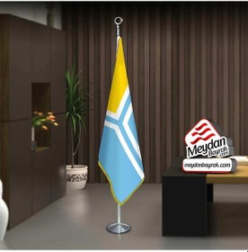 Resim Tuva -tıva Cumhuriyeti Bayrak -ofis -makam-toplantı Odaları -direkli -saçaklı Makam Bayrağı 1 