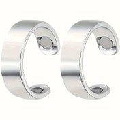 Resim 2 Adet YUEBAAF Manyetik Yüzük ve Zayıflama Mıknatısları, Şık Açık Tasarım, Erkekler ve Kadınlar için Sağlık & Wellness 