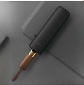 Resim Dashanshop Olycat Retro Siyah S8 Düz Renkli Otomatik Katlanır Şemsiye On Çubuklu Rüzgar Geçirmez Üniseks 