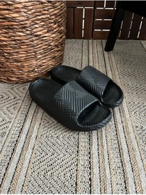 Resim Behtah Kundura Erkek Yiezyy Modeli Terlik Sport Terlik Kaymaz Taban Plaj Havuz Sahil Günlük Terlik 