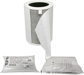 Resim Faf Fresh Air Filter 10 Adet Xiaomi Smart Purifier 4 PRO İle Uyumlu Filtre Üstüne Uyumlu Gümüş İyonlu Elektrostatik Toz Tutucu Ön Filtre 