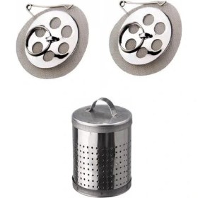 Resim Hellove Demlik Içi Çay Süzgeci - 2 Adet Sök Tak Demlik Süzgeci 