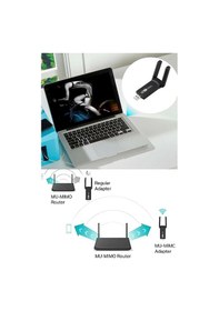 Resim Dual Band Ac1200 Usb 3.0 Adaptör Kablosuz Wifi Yükseltici 