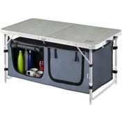 Resim Haegs Saklama Dolaplı Kamp Masası, Outdoor Kamp Mutfağı, Kamp Dolabı, Katlanabilir Kamp Piknik Masası, Seyahat Mutfağı, Mutfak Dolabı, Depolama Bölmeli, Dış Mekan Mutfağı 80-50cm- Kumaş Desenli Çok Renkli 