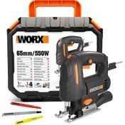 Resim Worx WX463 550 Watt Devir Ayarlı Profesyonel Dekupaj Testere 