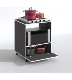 Resim Kenzlife ocak dolabı bennu gri 85*70*60 XLARGE kapaklı hazır mutfak klasik setüstü ocak için sabit tabla 