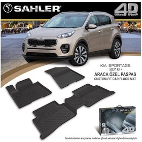 Resim Kia Sportage 2016-2021 Uyumlu Sahler Araca Özel 4.5d Havuzlu Oto Paspas Sportage 
