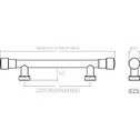 Resim SDT Group 50 cm Çekme/sürgü Kapı Kolu Krom Renk 