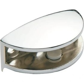 Resim Nobel Cam Etajer Tutucu, Oval, Krom, Küçük, 34X25X16 Mm, 2 Adet 