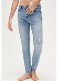 Resim Bad Bear Palermo Erkek Jeans-3797 Ice Blue Buz Mavi 