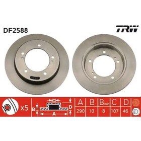 Resim Suzuki Vitara Fren Diski On 1989-2004 Trw Df2588 2adettir 