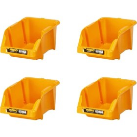 Resim Mano Plastik Avadanlık Parça Kutusu 4 Parça Sarı 265X420X177 mm 