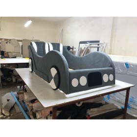 Resim Puf Bebe Montessori Her Tarafı Yumuşacık Puf 90x190 Arabalı Bebek Ve Çocuk Yatağı 